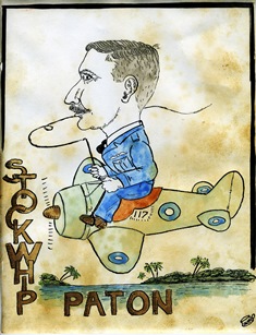 'Stockwhip' Cartoon of Stephen Paton<br/> (T Paton).